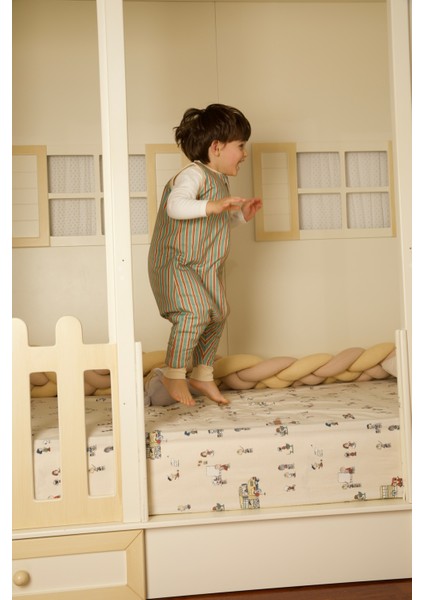 Baby Home Retro Mint 0.5 TOG Bebek Uyku Tulumu OEKO-TEX Sertifikalı %100 Pamuk fırsatları