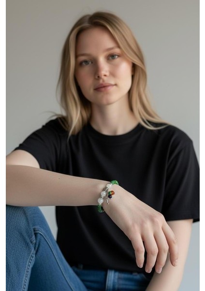 Ay Taşı ve Turkuaz (Firuze) Doğaltaş Bileklik modelleri