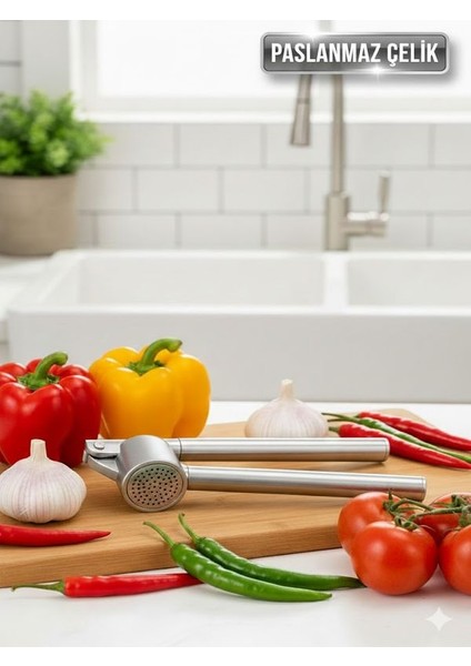 Profesyonel Lüks Metal Paslanmaz Çelik Sarımsak Ezici ve Ceviz Badem Fındık Kıracağı 2 Ürün fiyatları