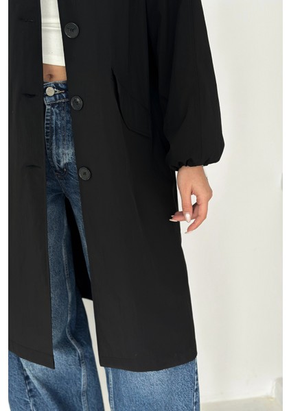 Kadın Astarlı Uzun Trençkot indirimleri