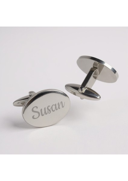 Şık Kol Düğmesi Oval Isimli Model