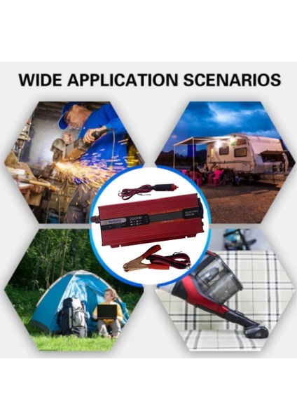 Lisinya 12V 2000W Modifiye Sınus Invertör 220V Dij Göstergeli Taşınabilir Güç Kaynağı ( Lisinya ) fiyatları