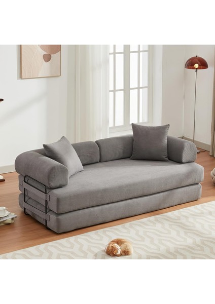 Yataklı Çekyat,katlanabilir Yataklı Kanepe,oturma Odası,l Şeklinde Kolçaklı Kanepe 90X200 cm