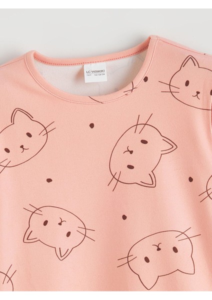 Özmarka Yeni Sezon Bisiklet Yaka Polar Kız Çocuk Pijama Takımı modelleri