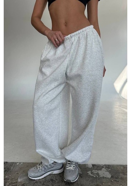 Büyük Beden Yüksek Bel Paçası Ayarlanabilir Oversize Baggy Eşofman Altı fiyatları