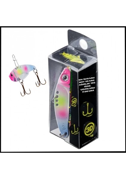 Uyguna-Yakala 15G 55MM- Titreşim Yem -Şeker Buz- Uv BOYALI-YEM.750