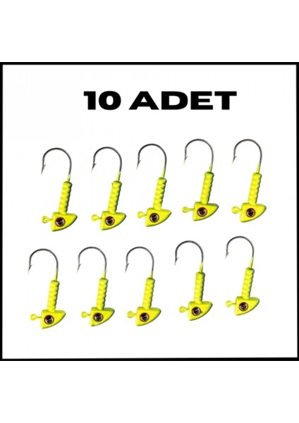 Uyguna-Yakala 6 gr -Yeşil Siyah -Kurşunlu olta Iğnesi zoka -10 Adet ALA.247