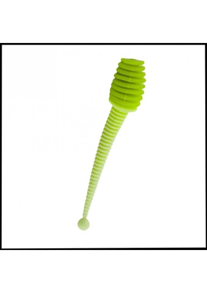 Uyguna-Yakala 2,1g 70MM - Silikon Kurt Yem uv - yeşil/beyaz - Karides KOKULU -YEM.762