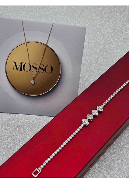 Xuping Su Yolu 4 Yoncalı Gümüş Renk Çelik Bileklik fiyatları