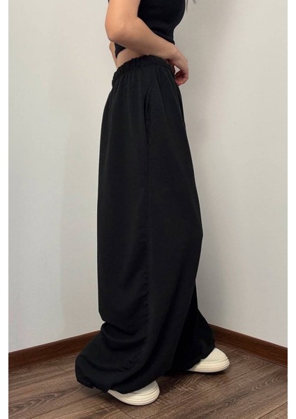 Büyük Beden Yüksek Bel Paçası Ayarlanabilir Oversize Baggy Eşofman Altı fiyatları