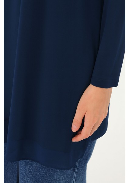 10269 Puane Uzun Kollu Penye Dışı Şifon Kumaş Içlik modelleri