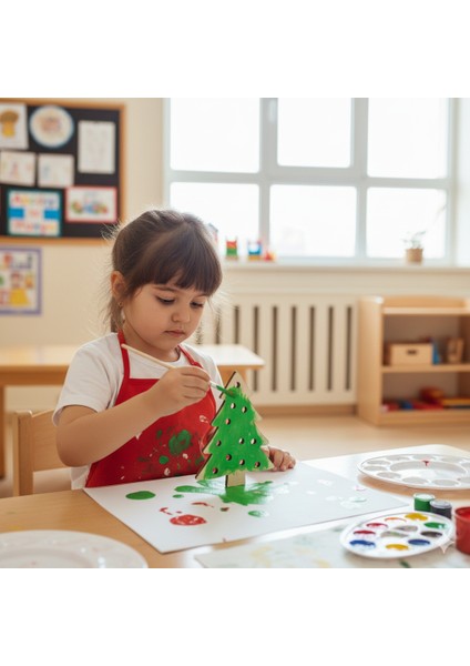 Dıy Ahşap Noel Ağacı Tasarım Kiti – Anaokulu Etkinliğine Uygun fiyatları