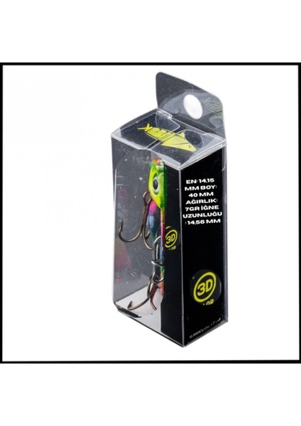 Uyguna-Yakala 7g 40MM- Titreşim Yem - Gökkuşağı Öfkesi - Uv BOYALI-YEM.740