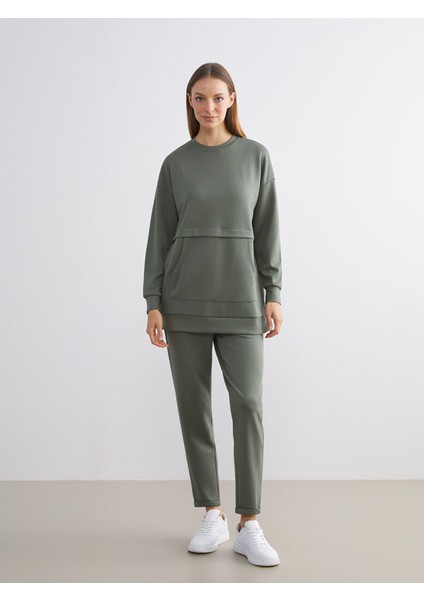 Yeni Sezon Beli Lastikli Kadın Eşofman Altı