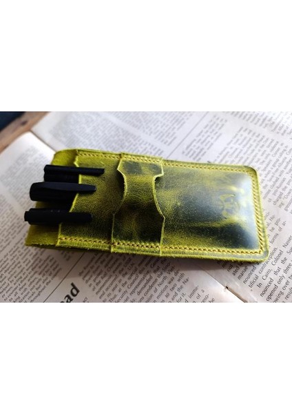 Gerçek Deri Özel Kalemleriniz Için Kalemlik ( 2*3 Kalem Için ) 27 cm \ 6 cm NLU93 fırsatları