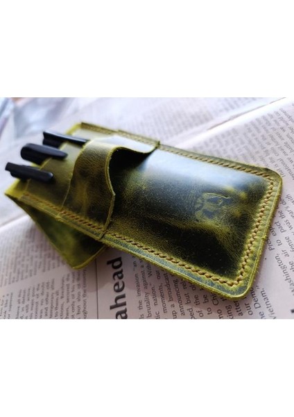 Gerçek Deri Özel Kalemleriniz Için Kalemlik ( 2*3 Kalem Için ) 27 cm \ 6 cm NLU93 indirimleri