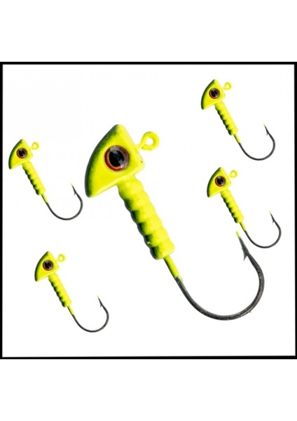 Uyguna-Yakala Yeşil Siyah - 7 Gr zoka - Kurşunlu Olta Iğnesi -5 ADET-ALA.248