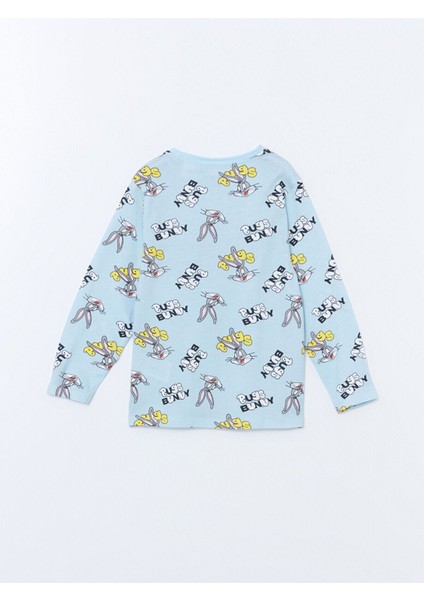 Artı Yeni Sezon Bugs Bunny Baskılı Erkek Çocuk Pijama Takım fırsatları