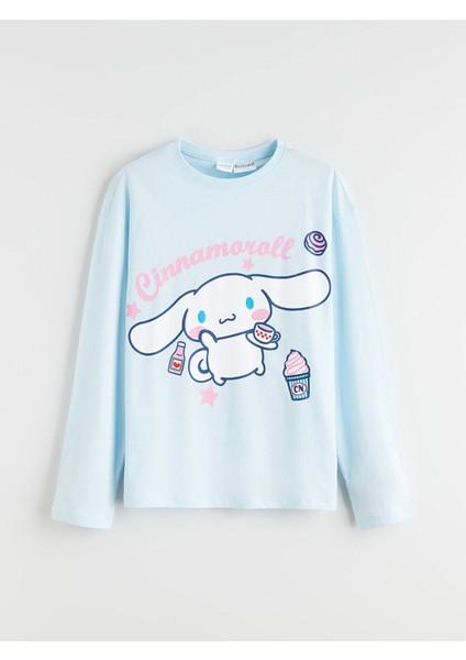 Peak Yeni Sezon Bisiklet Yaka Cinnamoroll Baskılı Kız Çocuk Pijama Takımı fiyatları