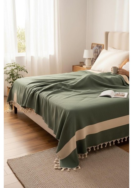 %100 Pamuk Çift Kişilik Püsküllü Pike, Yatak Örtüsü 160X220 cm modelleri