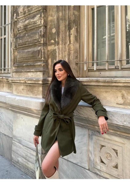 Kürklü Kaşe Kaban