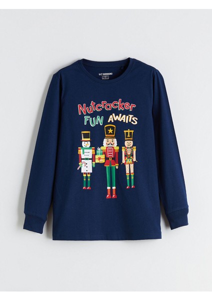 Yeni Sezon Bisiklet Yaka Baskılı Erkek Çocuk Pijama Takım fiyatları