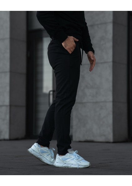 Jagger Erkek Pantolon Likralı Bağcık Detaylı Klasik Erkek Jogger Kumaş Pantolon modelleri