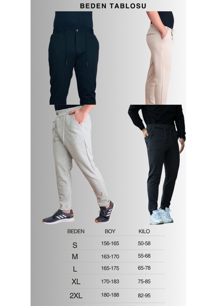 Jagger Erkek Pantolon Likralı Bağcık Detaylı Klasik Erkek Jogger Kumaş Pantolon indirimleri