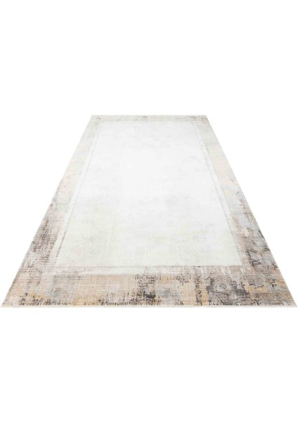 Kotor 03 Cream Antrasit Sık Dokuma Bambu ile Üretilen Modern ve Sade Salon, Oturma Odası Halısı fırsatları