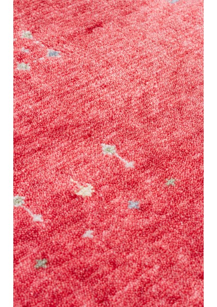 Milas 06 Red Q Uşaklı Kadınların Yoğun El Emeği ile Dokuduğu %100 Doğal Tencel Tezgah Halısı fırsatları