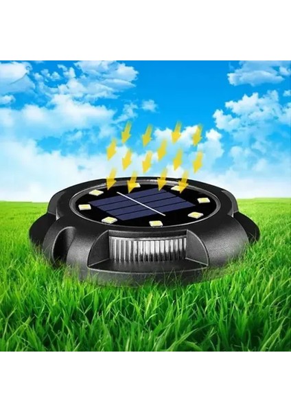 4'lü Solar Panelli Kazıklı Rgb Zemin LED (Güneş Enerjili) indirimleri