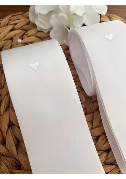 Düğün Nişan Gelin Damat Gümüş Kalpli Takı Kurdelesi fiyatları