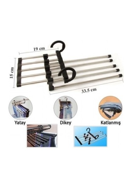 Hareketli Pantolon Askılığı 5 In 1 fırsatları