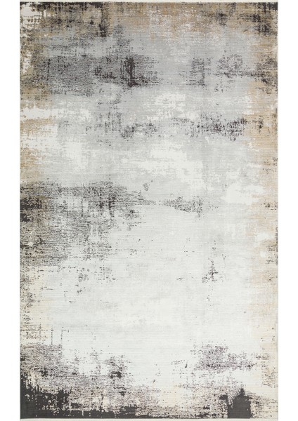 Kotor 12 Grey Gold Sık Dokuma Bambu ile Üretilen Modern ve Sade Salon, Oturma Odası Halısı