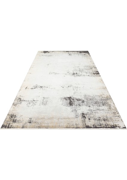 Kotor 12 Grey Gold Sık Dokuma Bambu ile Üretilen Modern ve Sade Salon, Oturma Odası Halısı