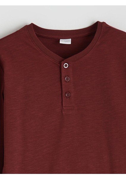 Yeni Sezon Bisiklet Yaka Erkek Çocuk Pijama Takımı modelleri