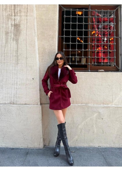 Kürklü Kaşe Kaban