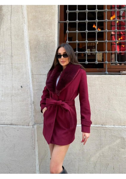 Kürklü Kaşe Kaban modelleri