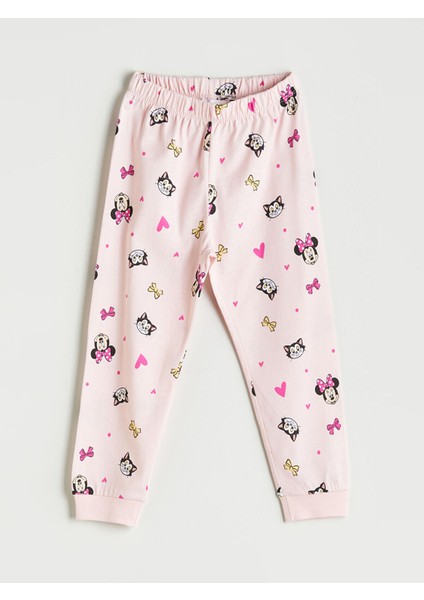 Özmarka Yeni Sezon Bisiklet Yaka Minnie Mouse Baskılı Kız Çocuk Pijama Takımı fırsatları