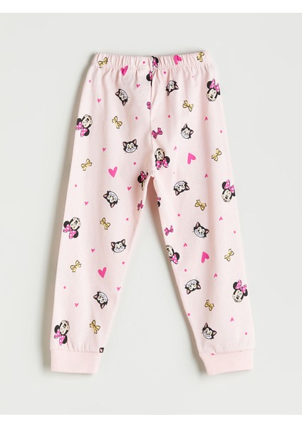 Özmarka Yeni Sezon Bisiklet Yaka Minnie Mouse Baskılı Kız Çocuk Pijama Takımı indirimleri