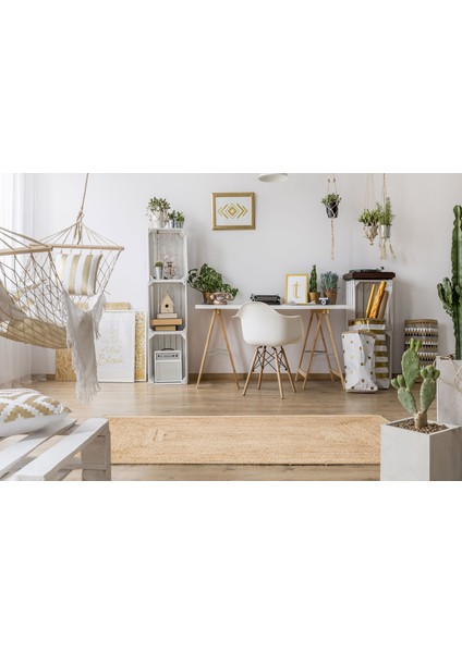 Maldiv 10 Natural Jüt %100 El Dokuma Hasır Halı Antre, Hol, Balkon, Oturma Odası Halısı indirimleri