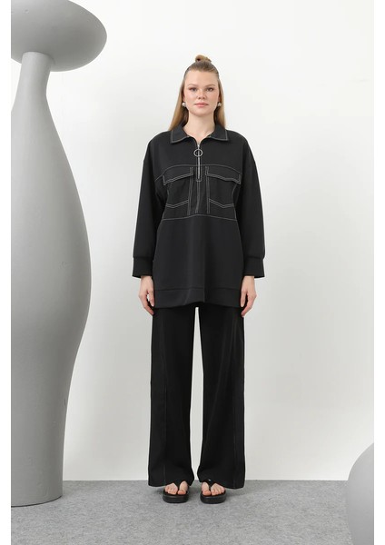 20602 Modal Kumaş Cep Detaylı Takım modelleri