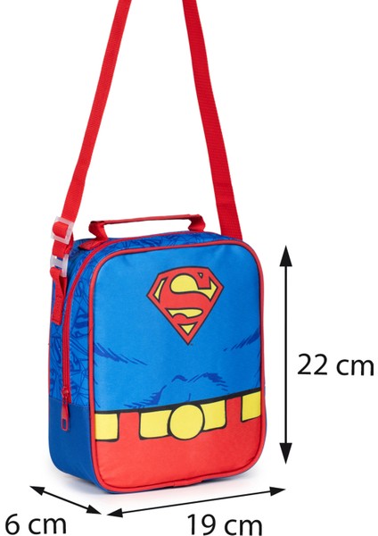 Lisanslı Superman Temalı Ilkokul Beslenme Çantası