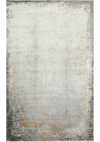 Kotor 09 Grey Gold Sık Dokuma Bambu ile Üretilen Modern ve Sade Salon, Oturma Odası Halısı