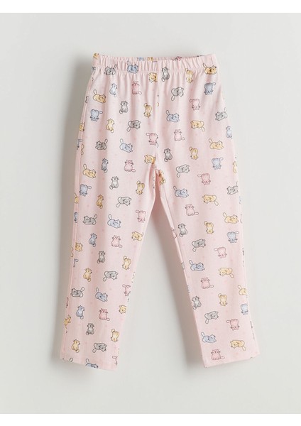 Yeni Sezon Gömlek Yaka Baskılı Kız Çocuk Pijama Takım fırsatları