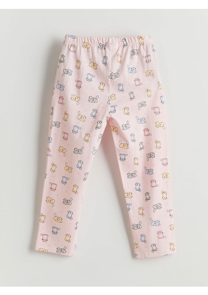 Yeni Sezon Gömlek Yaka Baskılı Kız Çocuk Pijama Takım indirimleri