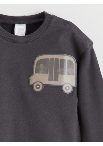 Izr Yeni Sezon Bisiklet Yaka Erkek Bebek Sweatshirt ve Eşofman Alt 2'li modelleri