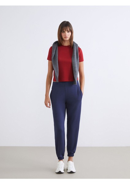 Yeni Sezon Beli Lastikli Kadın Jogger Eşofman Altı