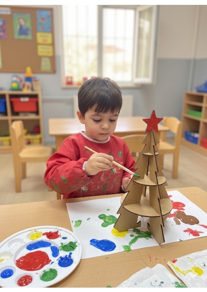 Yılbaşı Temalı Ahşap Dekor Kiti – Çocuk Aktivite Seti modelleri