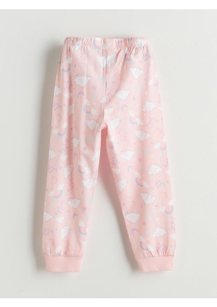 Hilfa Yeni Sezon Bisiklet Yaka Baskılı Kız Çocuk Pijama Takımı indirimleri